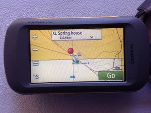 Garmin Montana with onXmaps HUNT software. Actual hunting spot for Pronghorns.